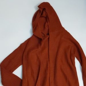 Forever 21 long hooded cardigan chunky knit medium